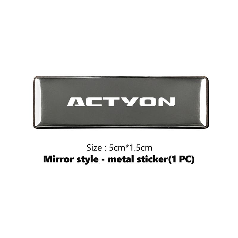 BMB1 Car Body Sticker Badge Auto Styling Decoration Accessories For SsangYong Kyron Actyon Sport Tivoli Torres Korando C300 Musso