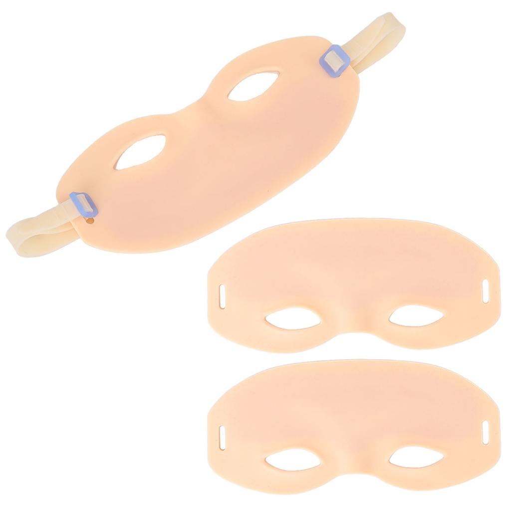 3 шт. Силиконовая плюшевая кожа для практики микроблейдинга с эластичной регулируемой лентой, носимая повязка на голову для практики татуажа бровей