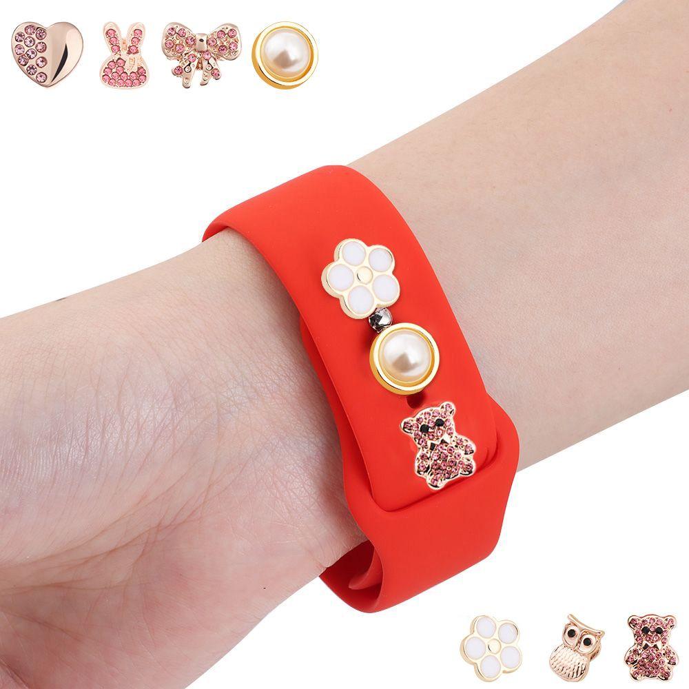 Watchband Ornament Jewelry Accessories Silicone Strap Decorative Nails Rubber Bracelet Decoration
