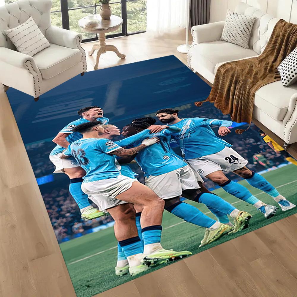 Manchester City Floor Rug Office Rug Perfect For Hallway Outdoor Game Room Dining Room Antislip Rug Decorate Offices Perfect Gift For Womenmen