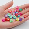 10Pcs 10mm Smile Face Polymer Clay Beads Loose Beads For Jewelry Making DIY Bracelet Necklace Earring Charm Decoration