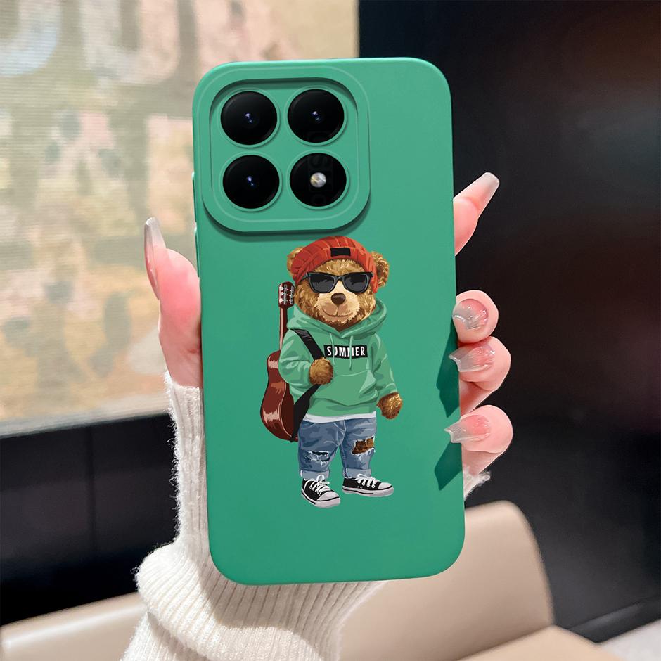 Phone Case For Xiaomi 15T Pro 5G Cute Dinosaur Pattern Shockproof Soft Silicone Protective Bumper Cover For Xiaomi15T Pro Fundas
