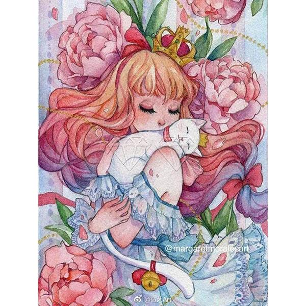 5D DIY комплект алмазной живописи краска мультфильм комиксы девушка ангел принцесса полная квадратная и круглая вышивка мозаика вышивка крестиком домашний декор