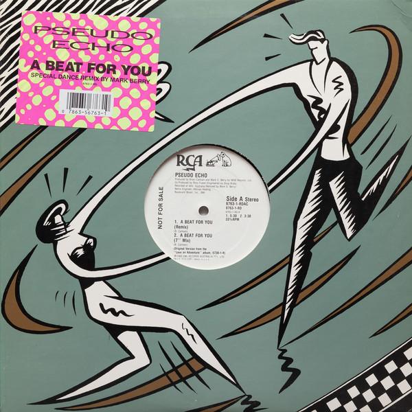 12-дюймовая пластинка PSEUDO ECHO - A Beat For You 67631RDAC,67631 RCA Victor 1985 США Танцевальная и Электронная Б/У