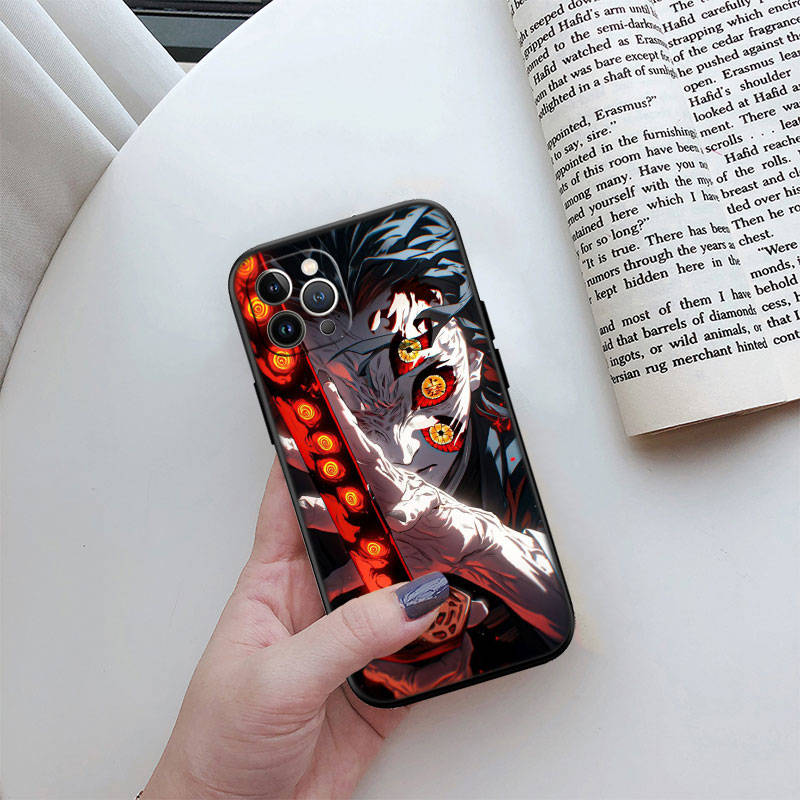 Чехол для телефона ED17 Demon Slayer для iPhone 6 6s 7 8 11 12 13 14 15 XS Pro Max XR X SE Samsung S20 S21 S22 S23 S24 FE Ultra Plus Lite S21S A55