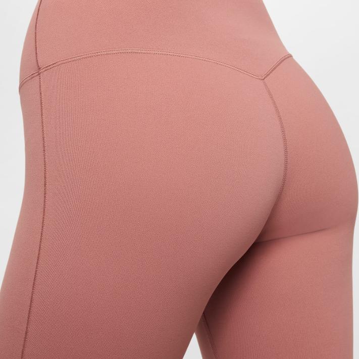Nike Zenvb Air Series Solid Color High Waist Slim Fit Flared Sports Trousers Women Bottoms Canyon-Pink Black FV7922-634