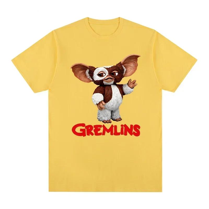 Футболка ZX Gremlins Gizmo Kawaii Женская футболка с круглым вырезом Новая футболка Женские топы Футболки с принтом Женская одежда готические топы