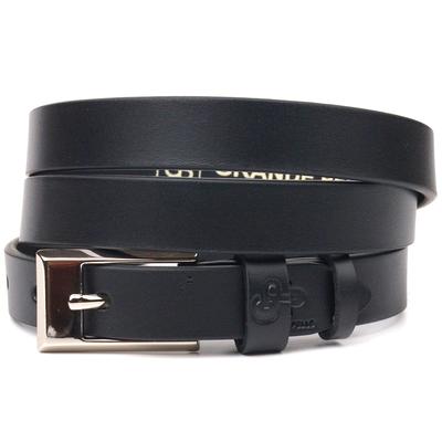 Классический женский кожаный ремень GRANDE PELLE Leather Belt 21443 Черный