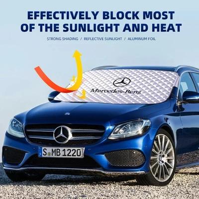 2025 Для автомобиля Mercedes-Benz Защита от снега и льда Козырек Солнцезащитный Козырек Переднее Стекло Термоизоляция Для Mercedes Benz AMG A B C