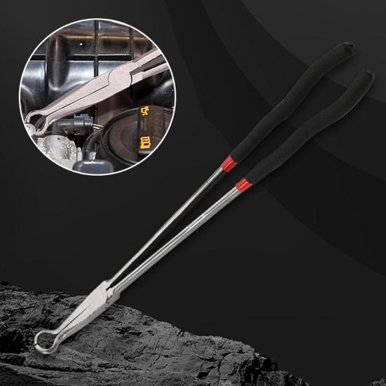 Щипцы для электрического отключения Длинные щипцы для снятия свечей зажигания с нескользящей ручкой Высокопрочный хомут для шланга топливопровода