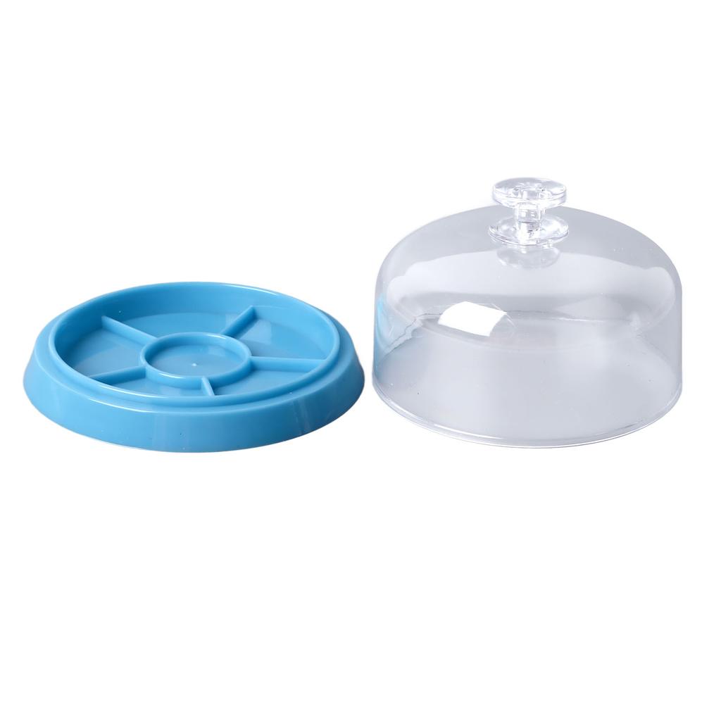 Watch Movement Tray Dustproof Accessory Storage Watch Parts Dust Cover for Family School Blue