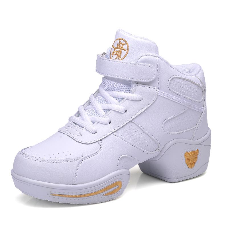 Новые стильные женские танцевальные туфли женские современные мягкие подошвы джазовые кроссовки кожаные дышащие легкие женские танцевальные фитнес спортивные