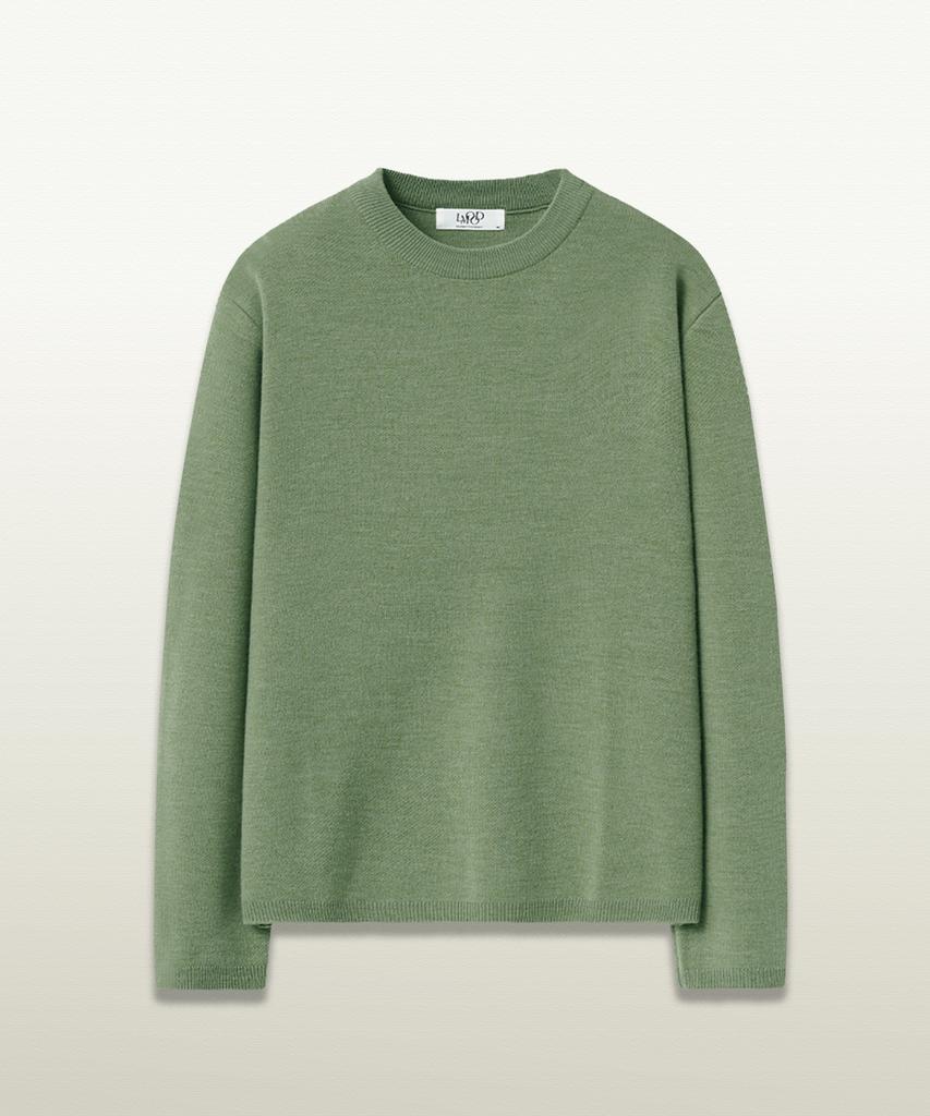 LMOOD Dutch Semi-Over Knit Rusty Green