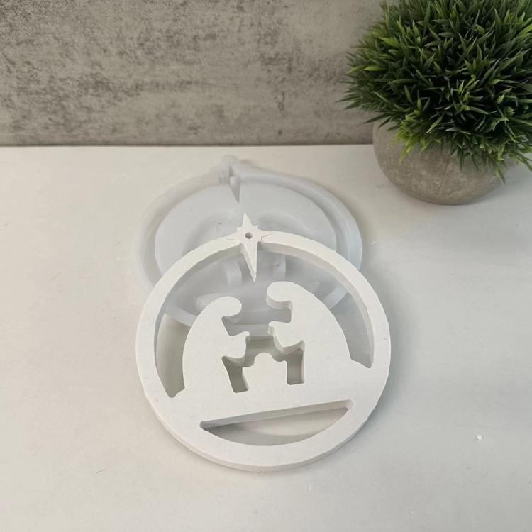 Silicone Mould Rings Sweet Home Hanging Pendant Mould Ornament Mould Cloud House Molds Craft Supplies Home Decorations