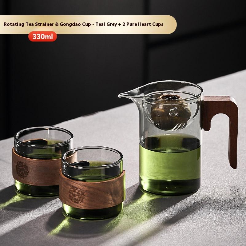 Gianxi Teapot Tea Separation Fair Cup Small Qinggan Special Tea Pot One Person Glass Filter Tea Divider Teapot