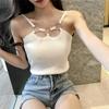 Черные топы для женщин, сексуальные майки, внутренняя одежда, слинг, ретро-модный жилет для девочек