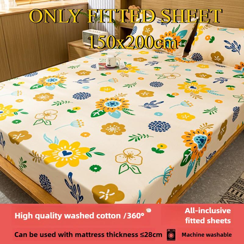 Простыня на резинке Не линяющая Не скатывающаяся Цельная простыня Нескользящая Разные размеры Постельное белье Покрывало-протектор