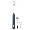 Mini Electric Stirrer Cordless Multifunction Electric Eggbeater with 2 Eggbeater Heads for Home