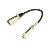 XLR Microphone Terminal Conversion Cord 3-pin Male To 6.3 Mono Jack 20cm