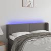 VidaXL LED Headboard Bedroom Furniture Double Bed Accessory Head of Bed Frame Interior Grey 3123190
