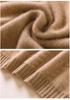 Women's Cashmere Cable Knit Pullover - 2024 Autumn/Winter, Thickened Seven-Gauge Double-Ply, Half-High Neck Sweater.