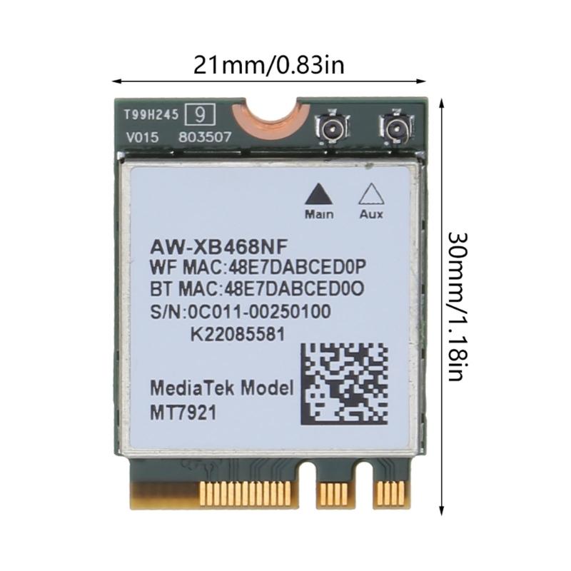 1200 Мбит/с Wi-Fi беспроводная карта 2.4/5 ГГц MT7921 Bluetooth-совместимая k Wlan Wi-Fi карта 802.11AX б/у