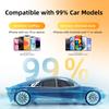2in1 Smart Mini Box Wireless CarPlay Android Auto Adapter for Factory Wired Car, Wireless CarPlay Android Auto WiFi Fast Connect