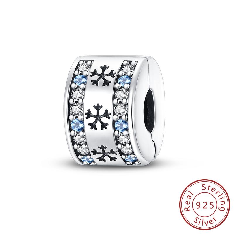 Оригинальные медные шармы-бусины Зимняя снежинка Снеговик Иглу Пингвин Подвеска Подходит для браслетов-шармов Женские украшения Подарок