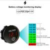 DC 5 В-48 В Мини Круглый Водонепроницаемый Моторная Лодка Мотоцикл Светодиодная Панель Сенсорный Переключатель Цифровой Вольтметр Тестер Монитор Дисплей Вольтметр