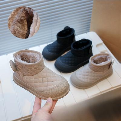 Новые зимние толстые теплые хлопковые сапоги для девочек