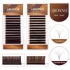 ABONNIE Cashmere Cocoa Chocolate Brown Fans Lashes Eyelashes Handmade Easy Fans Volume Lashes ExtensionsEasy Fans Extensions