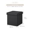 [BLKP] Жемчужный металлический ящик-табурет для хранения с крышкой, Пуф, Складной, Маленький, Черный, N-7899