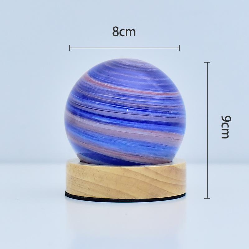 Лампа Galaxy Ball для детей, светящаяся в виде планетарного хрустального шара, ночник с питанием от USB, теплый подарок на ночь, домашний декор, спальня, Рождество
