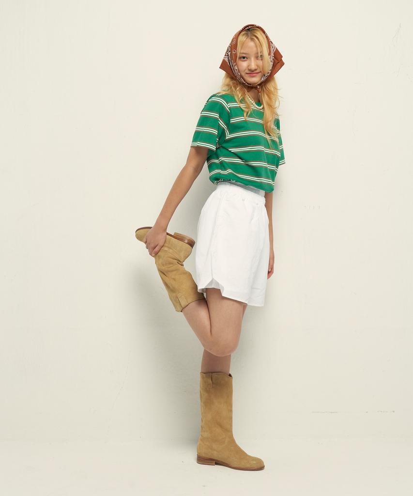 SAAI Multi-Stripe Tee Green