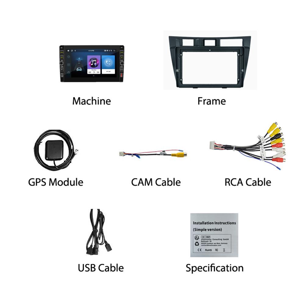8-дюймовый 2 Din Android-автомобильный радиоприемник мультимедийный видеоплеер для Toyota Mark 2 JZX110 Verossa 2000-2007 с кнопкой Wi-Fi 1 + 32 ГБ