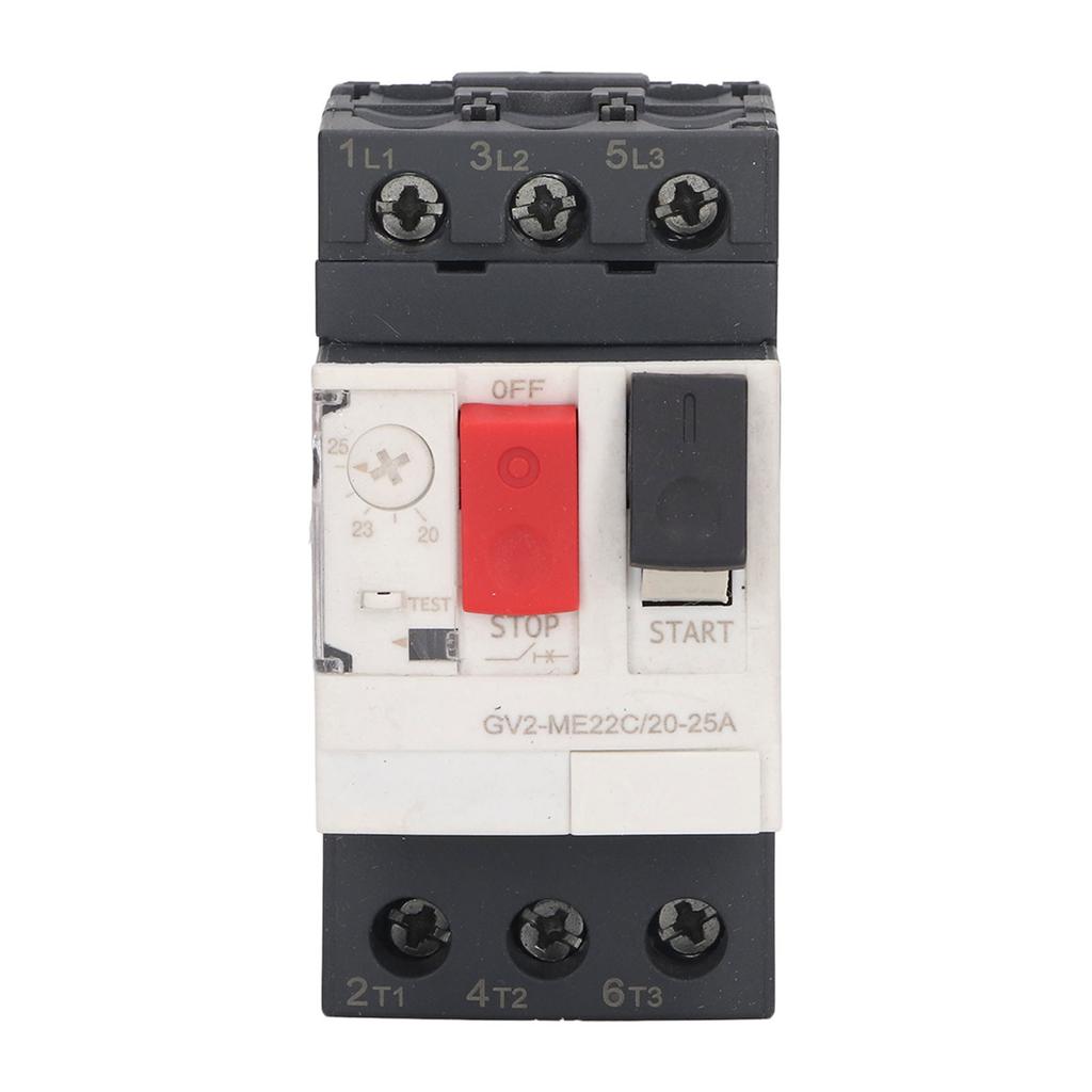 Автоматический выключатель двигателя 3P Переключатель защиты от перегрузки Ручной пускатель двигателя Кнопка AC 690V GV2ME22C
