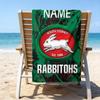 1pc Football23 Beach Towel with Custom Name, Beach/Swimming/Bath/Picnic/Camping Towel, Suitable for Seaside Beaches