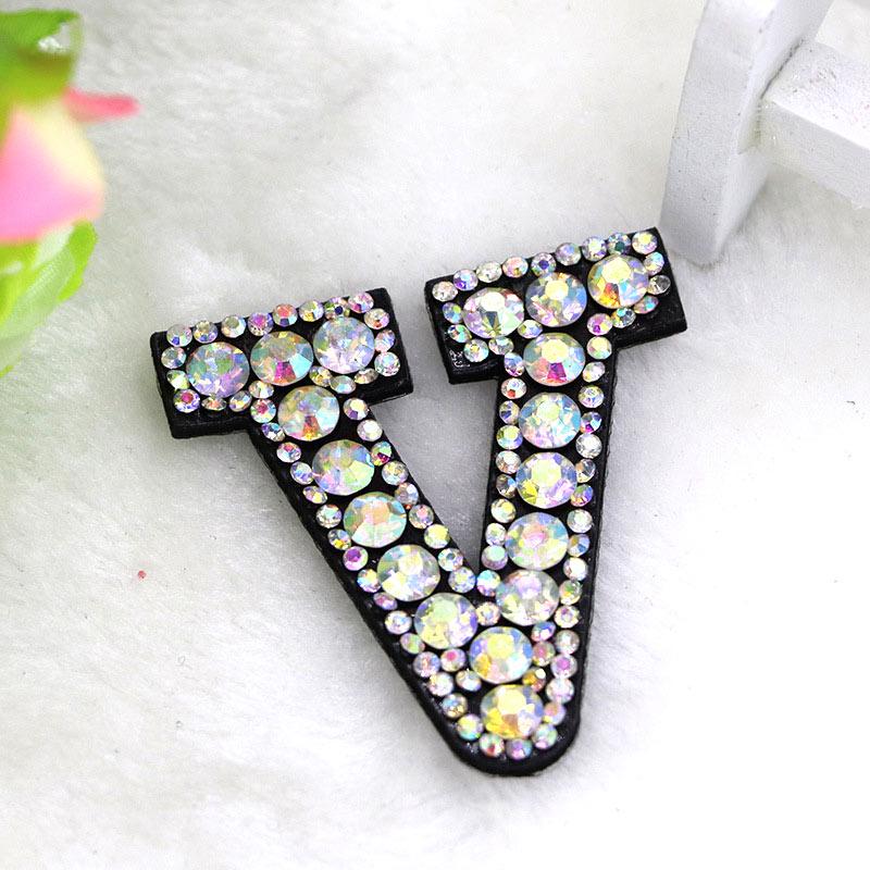 Шарм английский алфавит AZ значок буквы аппликация 3D стразы буквы нашивка горячая распродажа утюг на высокое качество популярный 1 шт для одежды обувь сумка