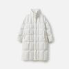 Broadcast Women's Mid-length Loose Fit White Duck Down Jacket