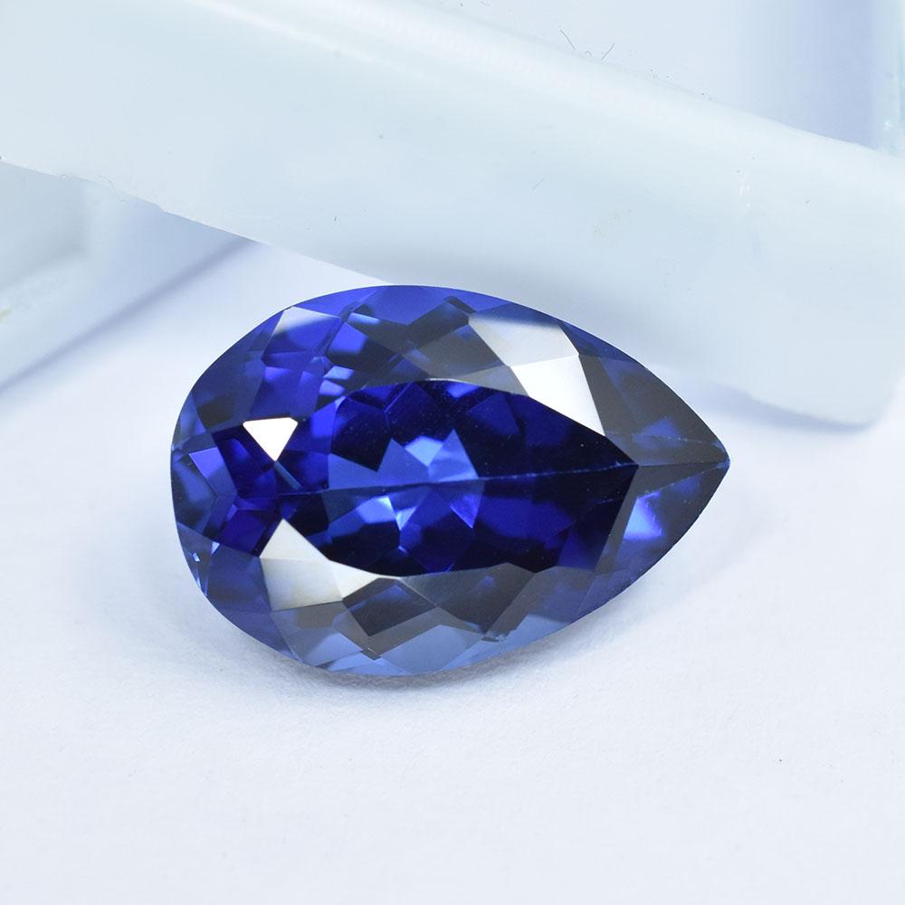 Natural Blue Sapphire Pear Cut 9.30 Ct Certified Flawless Loose Gemstone