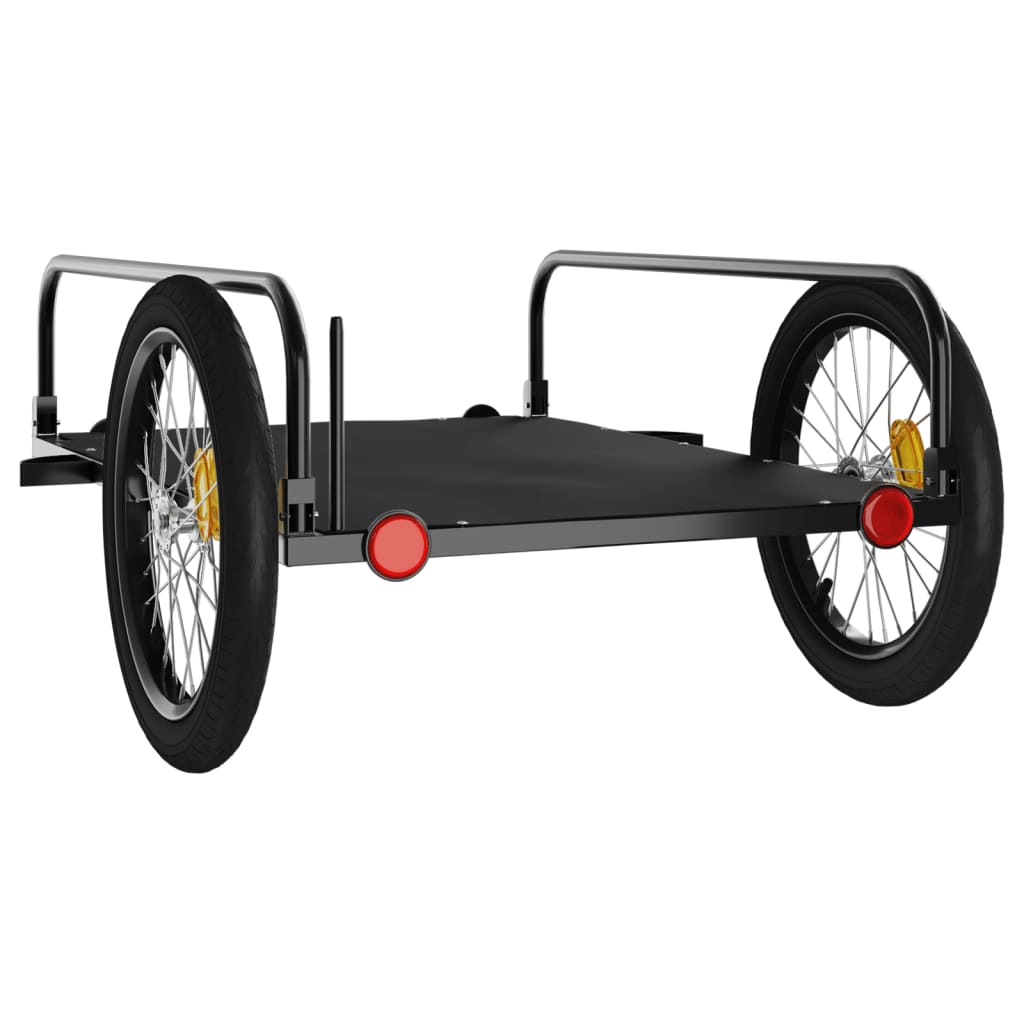 Bicycle Trailer Black 135 x 70 x 37 cm Iron