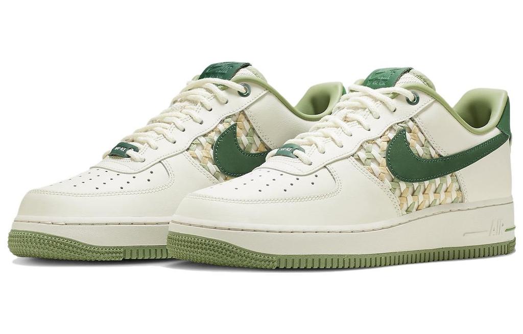 Nike Air Force 1 Low '07 Premium NAI KE Плетение из бамбука Парусный Цвет ущелья Зеленый FN0369-100