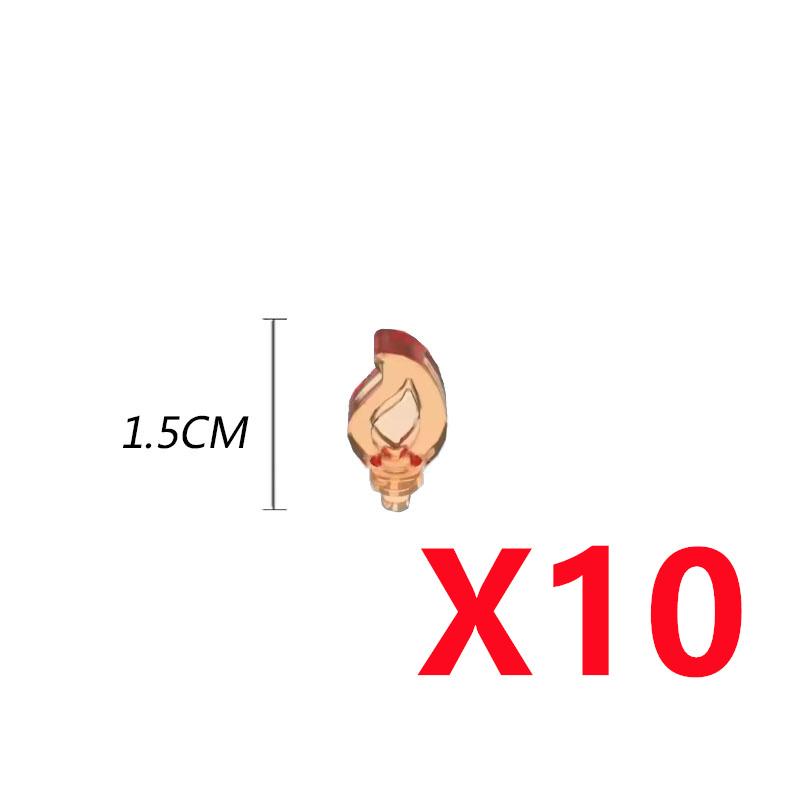 MOC Строительные блоки Костер Пламя Средневековая Бутылка вина Набор аксессуаров Модель подсвечника Мини-кирпич Совместимая игрушка Подарок Сделай сам X019