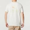PUMA T Shirts Unisex White Crew Neck Moderate Straight Fit (Unisex) T-Shirts 682344 65