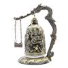 Hand-Carved Antique Bronze Dragon Bell Good Luck Charm Vintage Desk Ornament for Home Office Decor