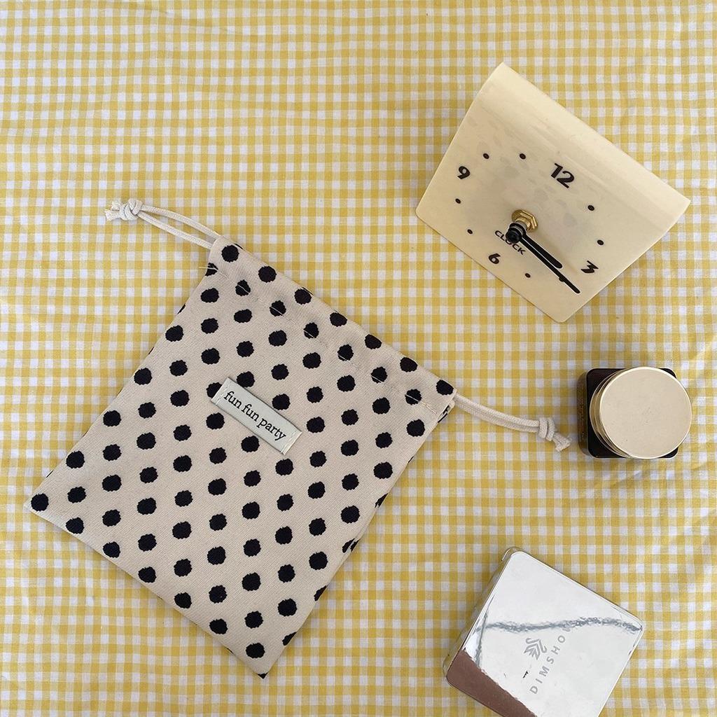 Card Pouch Drawstring Handheld Small Bag Drawstring Coin Purse Cotton Cotton Drawstring Pouch For Toiletries Storage Daily Phone
