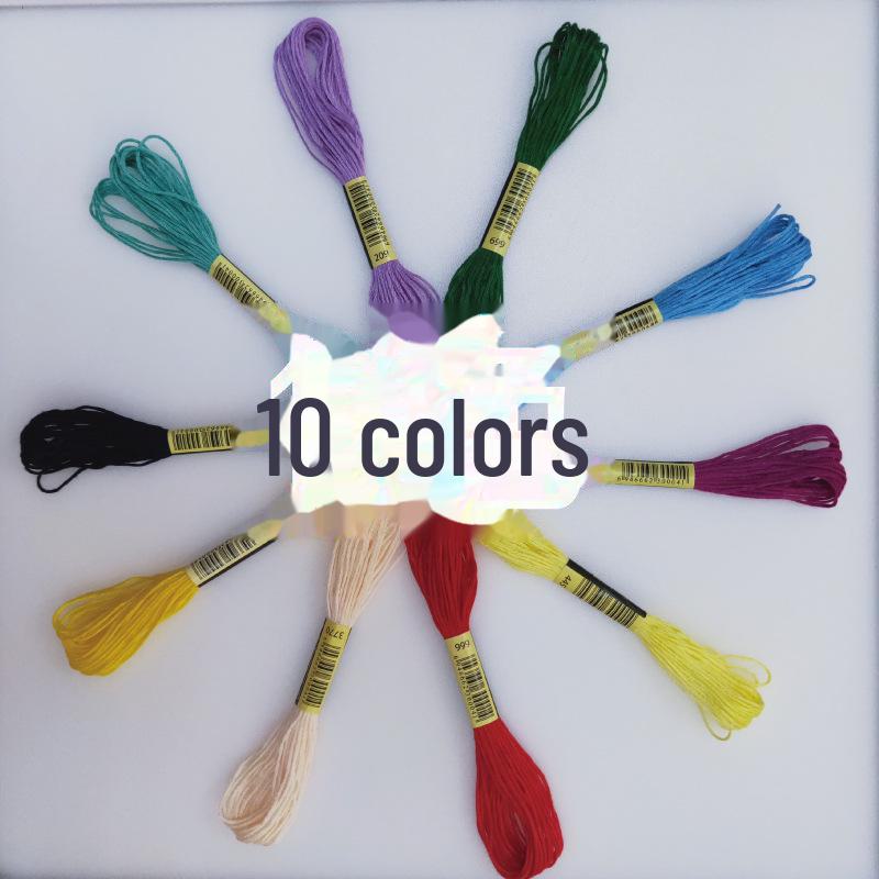 8 м 6-ниточная полиэстеровая вышивальная нить, цвет 12-447 для вышивки крестом и рукоделия