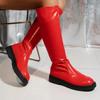 Осенние высококачественные женские сапоги до колена, удобные, на толстой подошве, повседневные, без застежек, Botas De Mujer, дизайнерские, 2024, новые мотоциклетные ботинки