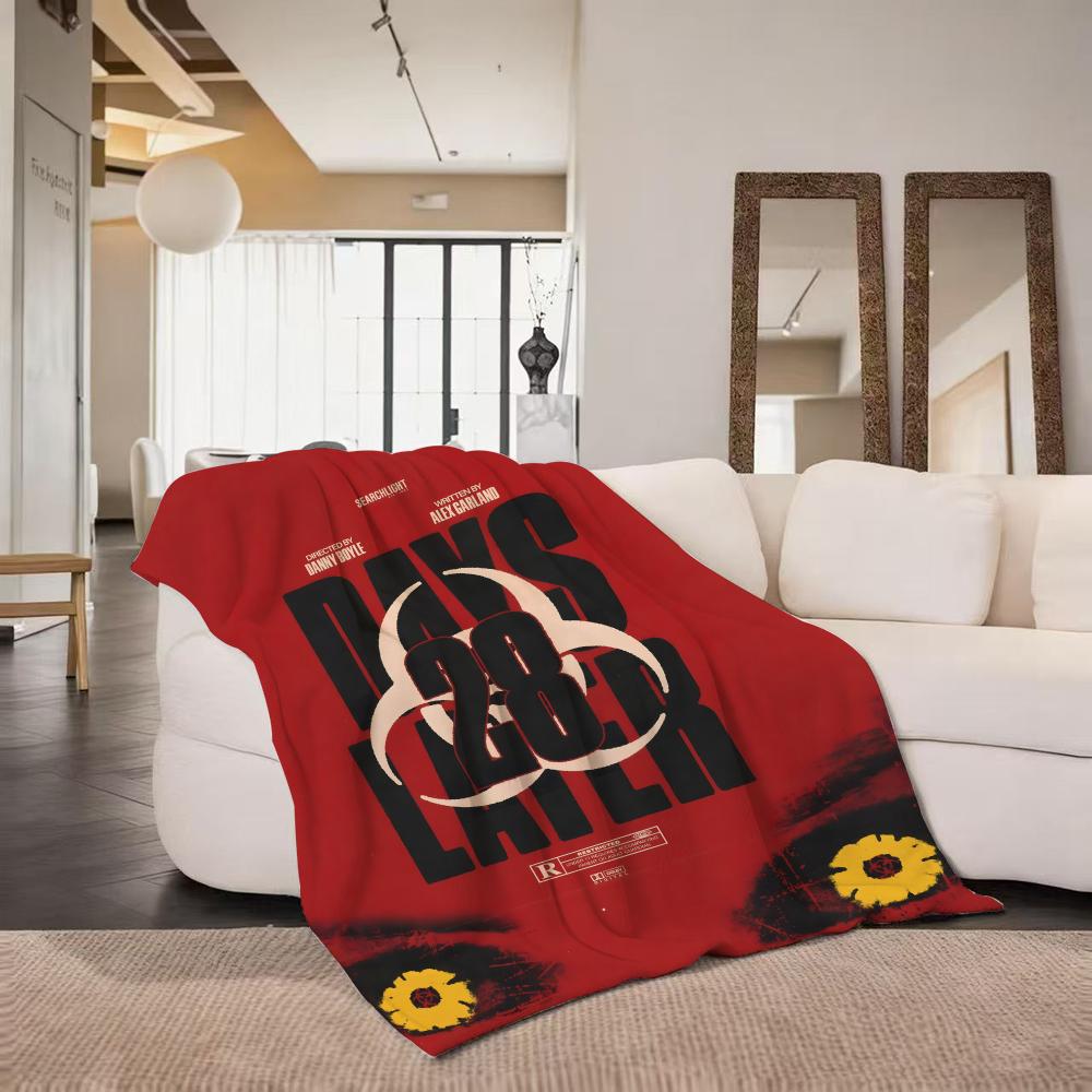 Movie 28 Y Years L Later  Flannel  Blanket Suitable for Sofa Living Room Bedroom