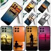 Рыбалка на басса Озеро Закат Рыбак Чехол Для Samsung Galaxy M11 M51 M31 M33 M13 M23 M53 M15 M55 M14 M34 M54 M20 M32 M52 Чехол
